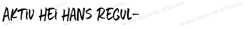 Aktiv Hei Hans Regul字体转换